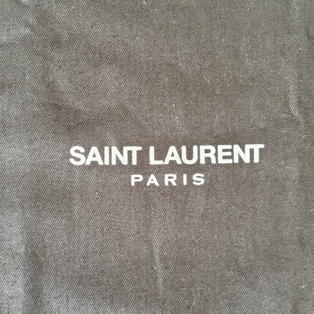 *Authentic Pre-owned Saint Laurent Paris shoe drawstring dust bag